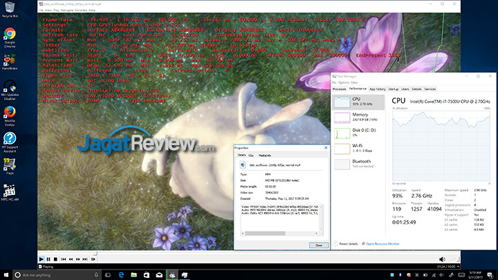 Notebook Tipis Harus Bisa Olah Video 4K 4 HP Spectre x360 MPCHC 4K60 QSV Off Usage (Laptop)
