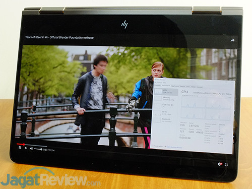 Notebook Tipis Harus Bisa Olah Video 4K 1 HP Spectre x360 Video Screen