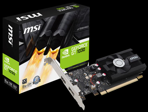 MSI GT 1030 2G LP OC 1265 1518 6008