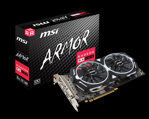 MSI RX 580 Armor OC 8 GB 1366 8000