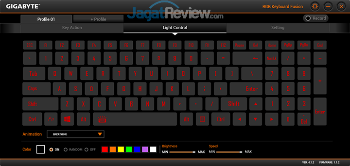 Gigabyte Aero 15 RGB Keyboard Fusion 03
