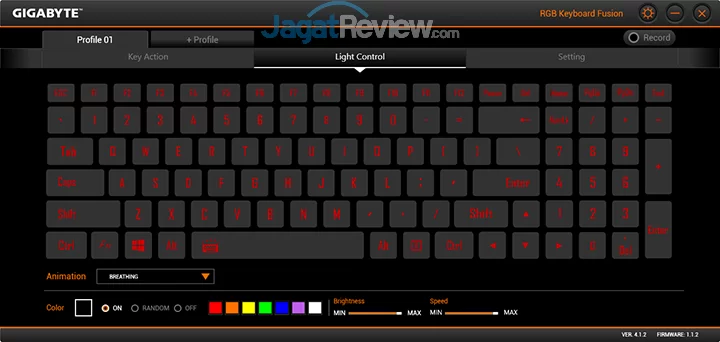 Gigabyte Aero 15 RGB Keyboard Fusion 03