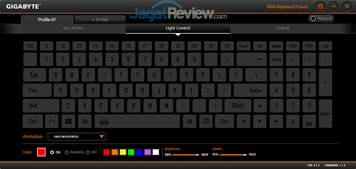 Gigabyte Aero 15 RGB Keyboard Fusion 05