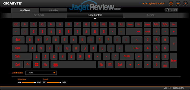 Gigabyte Aero 15 RGB Keyboard Fusion 09