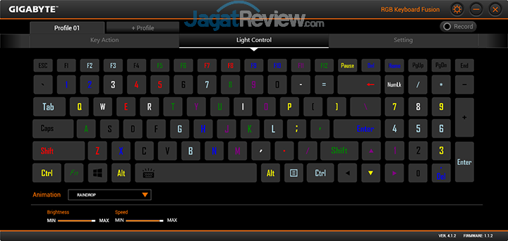 Gigabyte Aero 15 RGB Keyboard Fusion 11