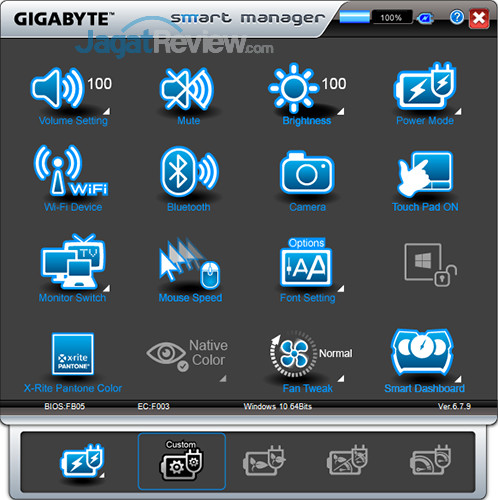 Gigabyte Aero 15 Smart Manager 10