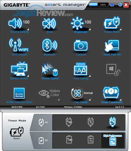 Gigabyte Aero 15 Smart Manager 15