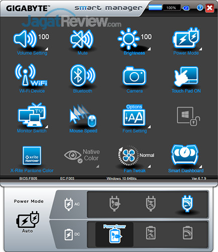 Gigabyte Aero 15 Smart Manager 17