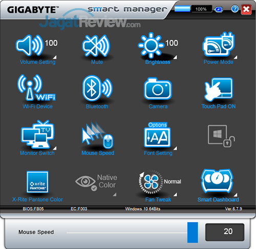 Gigabyte Aero 15 Smart Manager 19