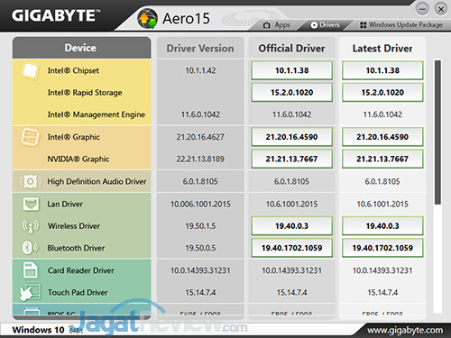 Gigabyte Aero 15 Smart Update 01