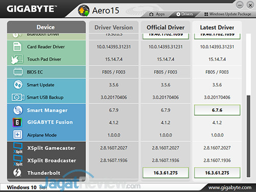 Gigabyte Aero 15 Smart Update 02