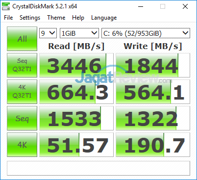 ASUS GX501 Crystal Disk Mark