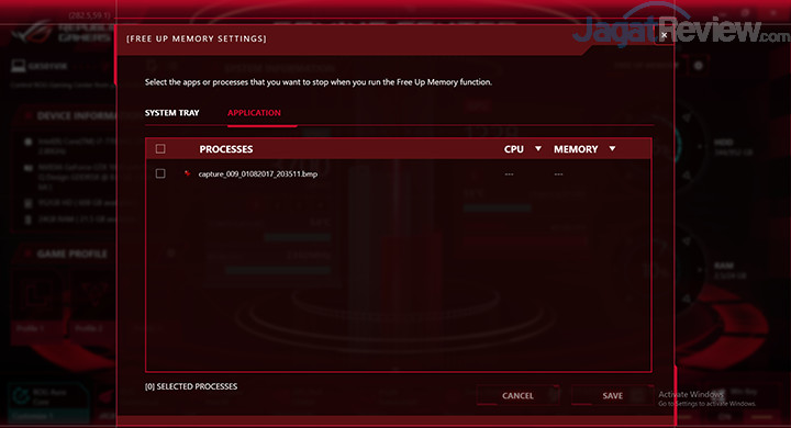 ASUS GX501 Gaming Center - Free Up Memory 02