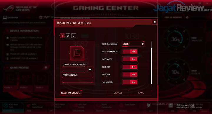ASUS GX501 Gaming Center - Gamer Profile 02