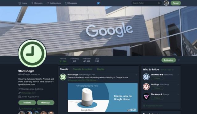 twitter night mode