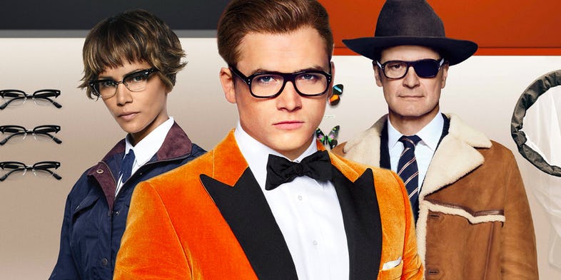 Colin Firth Taron Egerton and Halle Berry in Kingsman 2