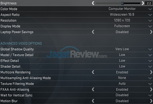 HP 15-bw072ax CSGO Setting