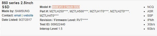 Samsung Siapkan SSD 850 860EVO
