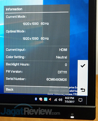 Hands-On Review Monitor: HP N270 33 HP N270 Menu 33