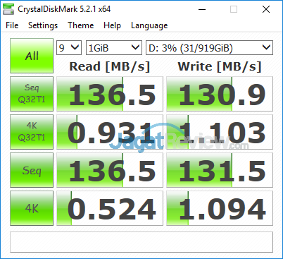 HP Omen 15-ce087TX Crystal Disk Mark HDD