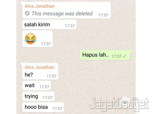 Tips WhatsApp: Menghapus Pesan yang Tidak Sengaja Terkirim
