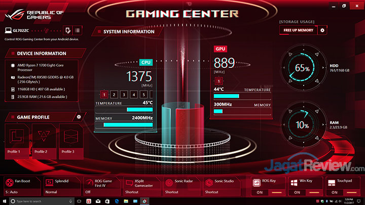 ASUS GL702ZC Gaming Center 01
