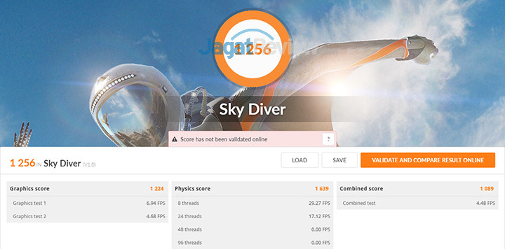 Review Lenovo IdeaPad 120S-14IAP: Laptop Murah 3 Jutaan dengan SSD & Windows 10 33 Lenovo IdeaPad 120S 3DMark Sky Diver