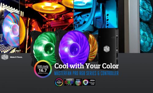 MasterFan Pro 120 Air Balance 120 RGB 3in1 with controller