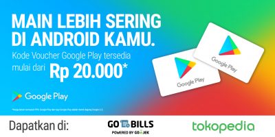 Voucher Google Playstore Kini Tersedia Nominal 20 Ribu