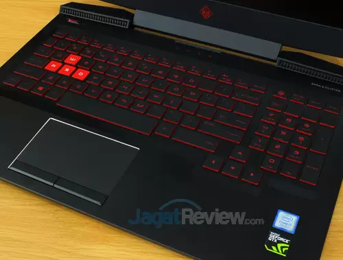 Review Notebook Gaming: HP Omen 15-ce085TX 9 HP Omen 15 ce085TX Keyboard Touchpad