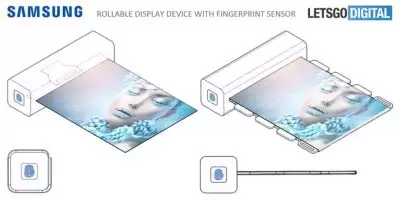 Samsung Patenkan Inovasi Layar Gulung dengan Fingerprint 1 Samsung Patenkan Inovasi Layar Gulung dengan Fingerprint