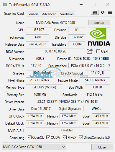 ASUS GL503VD GPUZ 01 Standard