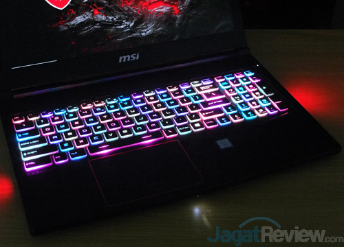 MSI GE63VR 7RF Backlit Keys