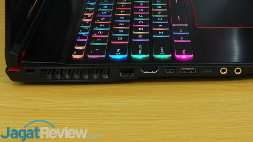 MSI GE63VR 7RF Connectors Left