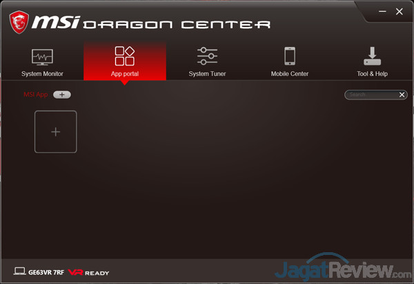 MSI GE63VR 7RF Dragon Center 02