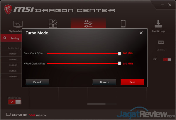 MSI GE63VR 7RF Dragon Center 08