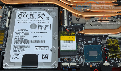 MSI GE63VR 7RF SATA Storage Wireless Card PCH