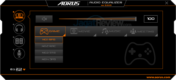 AORUS X7 DT v7 Audio Equalizer 01