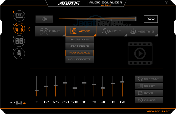 AORUS X7 DT v7 Audio Equalizer 24