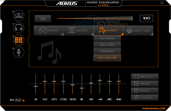 AORUS X7 DT v7 Audio Equalizer 45