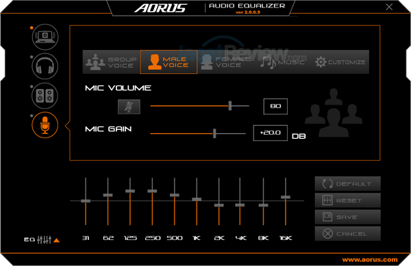AORUS X7 DT v7 Audio Equalizer 51