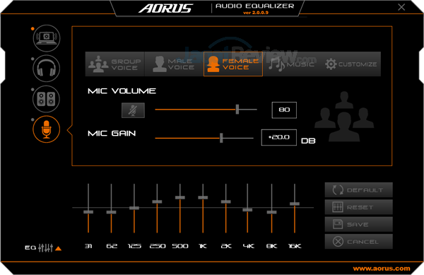 AORUS X7 DT v7 Audio Equalizer 52
