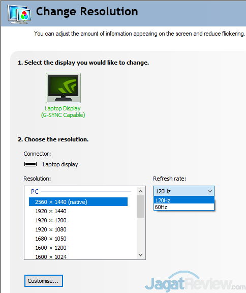 AORUS X7 DT v7 Display Properties