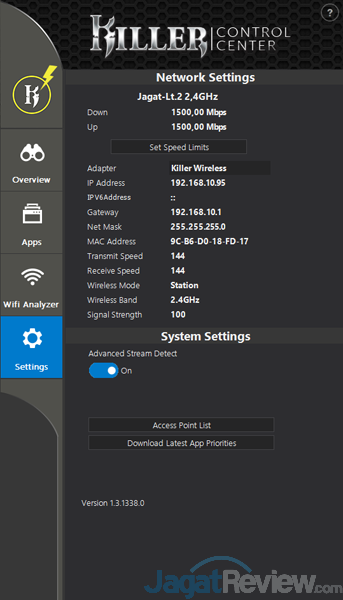 AORUS X7 DT v7 Killer Control Center 06
