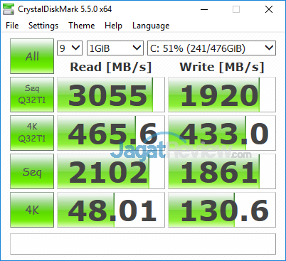 Review Notebook Gaming: Acer Predator Triton 700 36 Acer Predator Triton 700 Crystal Disk Mark 01