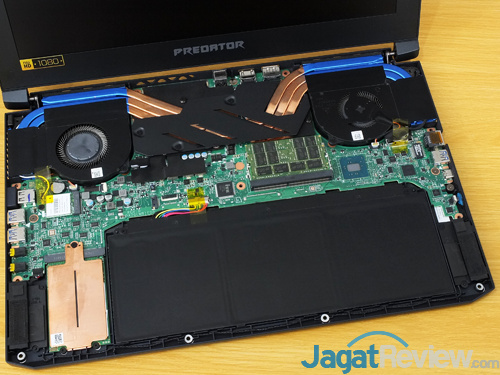 Review Notebook Gaming: Acer Predator Triton 700 4 Acer Predator Triton 700 Internal Components Layout