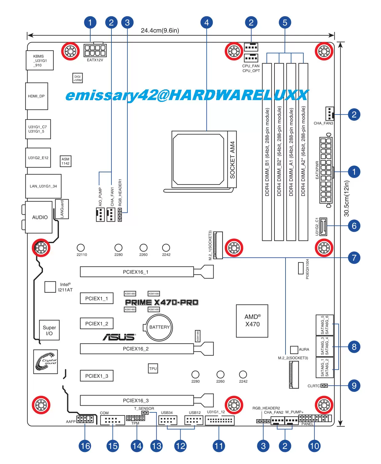Layout Motherboard ASUS X470 Muncul Di • Jagat Review