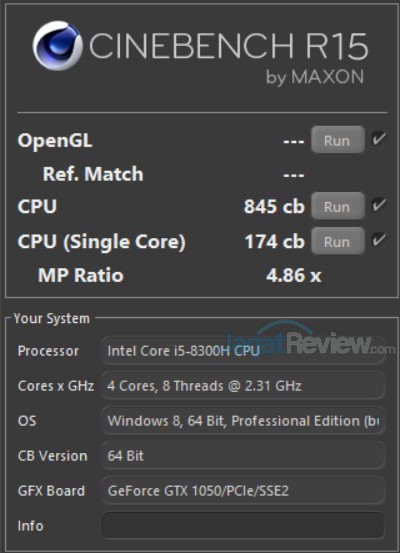 Preview Performa Prosesor Mobile Core i5-8300H ASUS TUF Gaming FX504 03