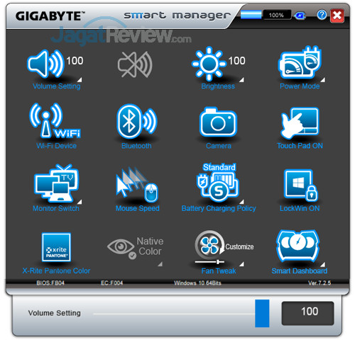 Review Gigabyte Aero 15X v8: Kencang, Tipis, dan Terjangkau dengan Core i7 8750H 2 Gigabyte Aero 15X v8 Smart Manager 02
