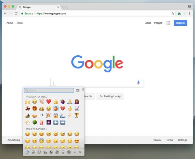 chrome emoji